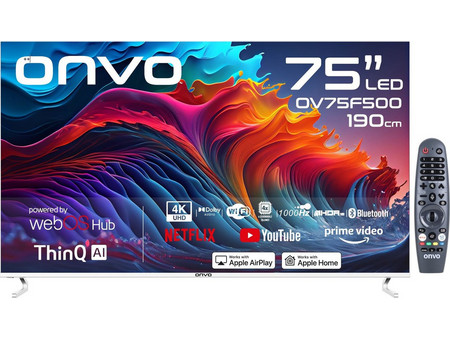 ONVO OV75F500 Smart Τηλεόραση 75" 4K UHD DLED HDR (2024)