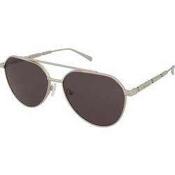 Alexander McQueen AM0478S 001 Ανδρικά Γυαλιά Ηλίου Aviator Μεταλλικά Ασημί με Μαύρο Φακό