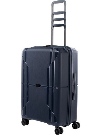 Hi-Tec Sydney Βαλίτσα Μεσαία 66x44x28cm με 4 Ρόδες Navy Μπλε