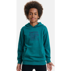 Benetton Παιδικό Φούτερ με Κουκούλα Πετρόλ 3J68C203N-28Y