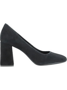 Geox Seylise Ανατομικές Γόβες Suede με Χοντρό Ψηλό Τακούνι Μαύρες D84BCA 00021 C9999