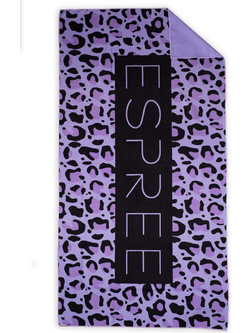 Espree Leopard Πετσέτα Θαλάσσης Microfiber Λιλά 80x160cm 24077