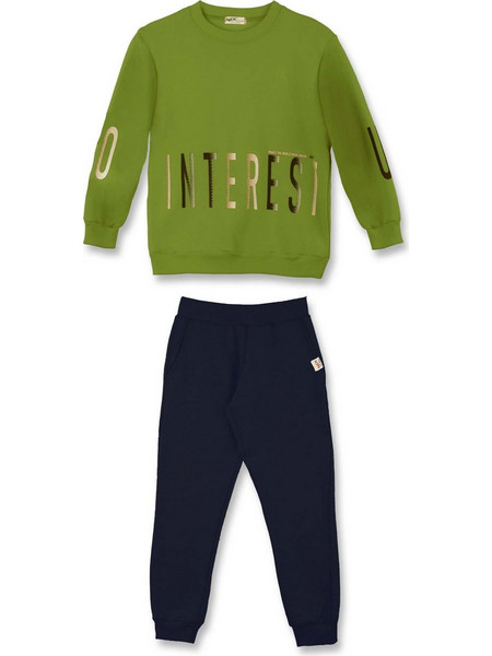 NEK Παιδικό Σετ Φόρμας Lime Navy Μπλε 162124