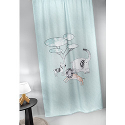 Guy Laroche Παιδική Κουρτίνα με Τρέσα 145x270 Zootopia Light Blue