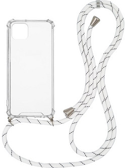 Sonique Strap Back Cover Transparent / Rainbow White (iPhone 11 Pro Max)