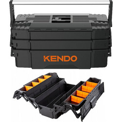 Kendo MK-90275 Βαλίτσα Εργαλείων Πλαστική Αδιάβροχη Μ46.5xΠ22.9xΥ20.9cm