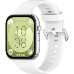 Silver Buckle Λουράκι Σιλικόνης White (Huawei Watch Fit 3)