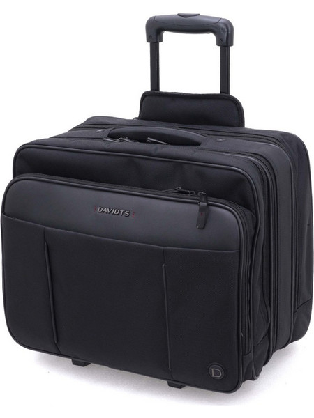 Davidts 263114-01 Βαλίτσα Καμπίνας 43.5x35x25cm με 2 Ρόδες Μαύρη