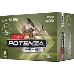 Lambro Potenza Varmint Φυσίγγια Δράμια 12Cal 76mm 108βολα 40gr 10τμχ