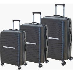 Bartuggi 724-6083 Σετ Βαλίτσες 3τμχ Μαύρες