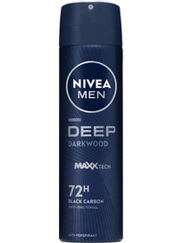 Nivea Deep Darkwood Ανδρικό Αποσμητικό Spray 72h 150ml
