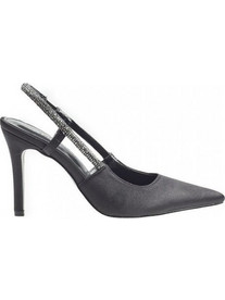 Verde Γόβες Slingback Δερμάτινες με Τακούνι Στιλέτο Μαύρες 28-0003747