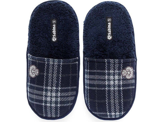 Sabina Χειμερινές Ανδρικές Παντόφλες Navy Μπλε 10128397N