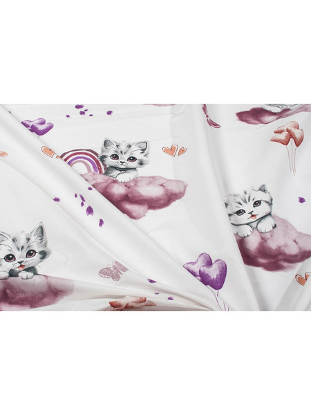 Dimcol Kitten 561 Πάνα Αγκαλιάς Χασέ Μωβ 80x80cm