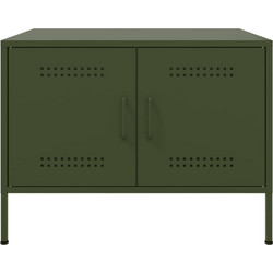 vidaXL Τραπεζάκι Σαλονιού Μεταλλικό Μ68xΠ50xΥ50.5cm 843034