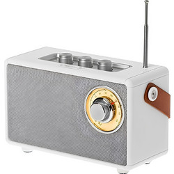 Carmy CR1902 Ηχείο Bluetooth με Ραδιόφωνο Λευκό