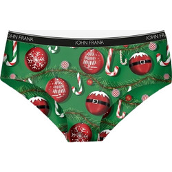 John Frank Xmas Edition Santa Ball Βαμβακερό Γυναικείο Μποξεράκι Πράσινο WJFD-H35