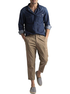 New Denim Ανδρικό Τζιν Παντελόνι Ελαστικό Κανονική Εφαρμογή Μπεζ ND101911-22