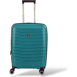 Rain RB80134C Βαλίτσα Καμπίνας 55x40x20cm με 4 Ρόδες Πετρόλ
