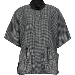 Desigual Γυναικείο Μπουφάν Softshell Μακρύ Αδιάβροχο Μαύρο 24WAIA02-2014