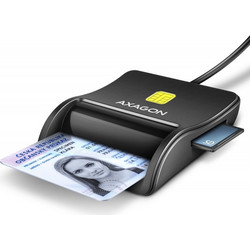 Axagon CRE-SM3SD Card Reader USB-A 2.0 για SD / microSD / Smart Card / SIM