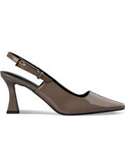 Envie Shoes Γόβες Slingback Λουστρίνι με Λεπτό Ψηλό Τακούνι Ανθρακί E02-20856-14