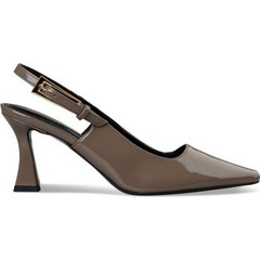 Envie Shoes Γόβες Slingback Λουστρίνι με Λεπτό Ψηλό Τακούνι Ανθρακί E02-20856-14