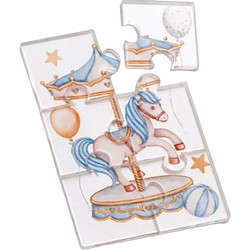 Parisis Μπομπονιέρα Βάπτισης Puzzle Καρουζέλ από Plexiglass 03144001