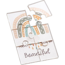Parisis Μπομπονιέρα Βάπτισης Puzzle Ουράνιο Τόξο από Plexiglass