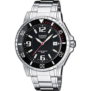 Casio Ανδρικό Ρολόι με Ασημί Μεταλλικό Μπρασελέ MTP-1053D-1AV Casio Ανδρικό Ρολόι με Ασημί Μεταλλικό Μπρασελέ MTP-1053D-1AV