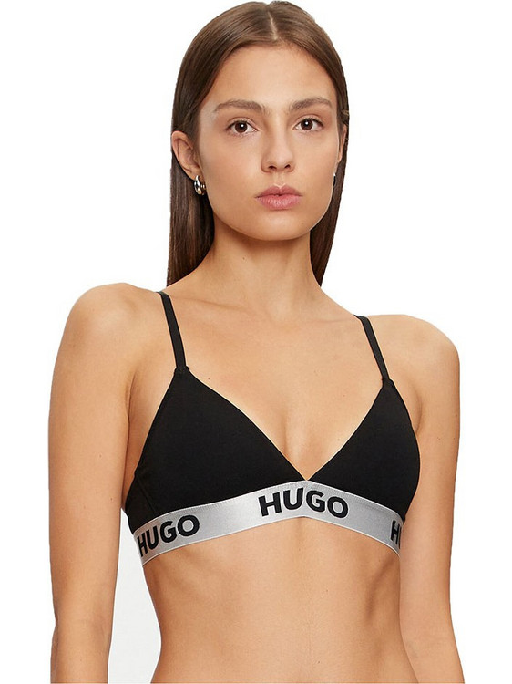 Hugo Boss Σουτιέν Τριγωνάκι χωρίς Μπανέλα Μαύρο 50525383-002
