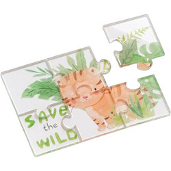 Parisis Μπομπονιέρα Βάπτισης Puzzle Τιγράκι από Plexiglass