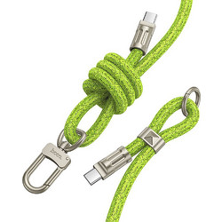 Hoco GH7 Keychain USB-C to USB-C 60W 1.8m Green 6942007631051