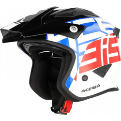 Acerbis Aria White Blue Red Κράνος Μηχανής Jet 1050gr