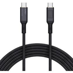 Aukey CB-MCC102 Braided USB-C to USB-C 100W 1.8m Black 689323785353