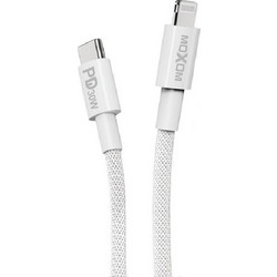 Moxom MX-CB136 Braided USB-C to Lightning Cable 30W 1m White MX-CB136