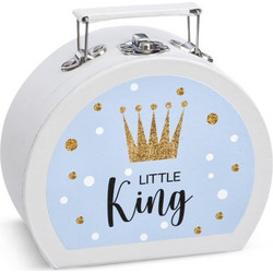 Parisis Μπομπονιέρα Βάπτισης Βαλιτσάκι Little King από Χαρτί ΒΛ244