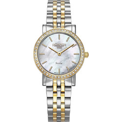 Roamer Scala Γυναικείο Ρολόι με Ασημί Χρυσό Μεταλλικό Μπρασελέ 976830472050