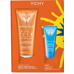 Vichy Capital Soleil Invisible Milk SPF50 300ml & Ideal Soleil After Sun 100ml