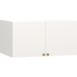 PoliHome Δίφυλλο Πατάρι Ντουλάπας Reli Λευκό 100x60x50cm 162792869