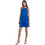 AGGEL Midi Καλοκαιρινό Βραδινό Φόρεμα Σατέν Royal Blue SS43095KF-1073