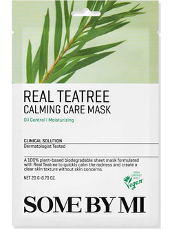 Some By Mi Real Teatree Sheet Μάσκα Προσώπου για Καταπράυνση 20gr