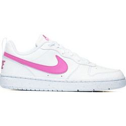 Nike Court Borough Παιδικά Sneakers Λευκά Φούξια DV5456-113