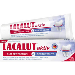 Lacalut Aκtiv Gum Protection & Gentle White Οδοντόκρεμα για Λεύκανση & Προστασία Ούλων 75ml