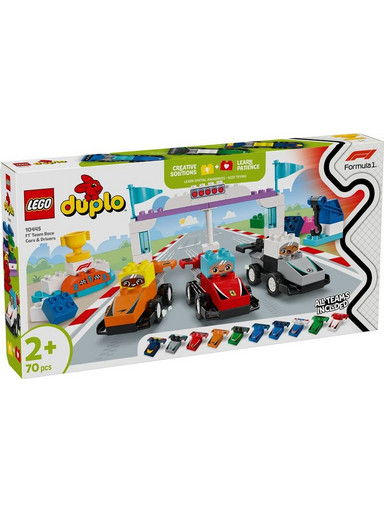 Lego Duplo F1 Team Race Cars & Drivers για 2+ Ετών 10445