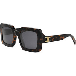 Celine CL40304U 52A Ανδρικά Γυαλιά Ηλίου Τετράγωνα Κοκάλινα Ταρταρούγα με Μαύρο Φακό