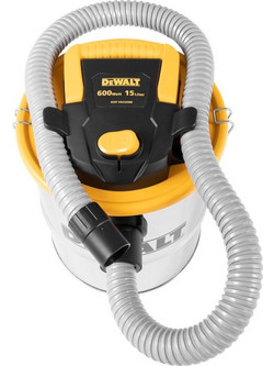DeWALT DXV15A Σκούπα Στάχτης 600W με Κάδο 15lt