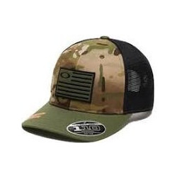 Oakley Ανδρικό Καπέλο Jockey με Δίχτυ Snapback Υφασμάτινο Χακί FOS900170