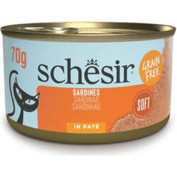 Schesir Adult Grain Free with Sardines in Pate 70gr