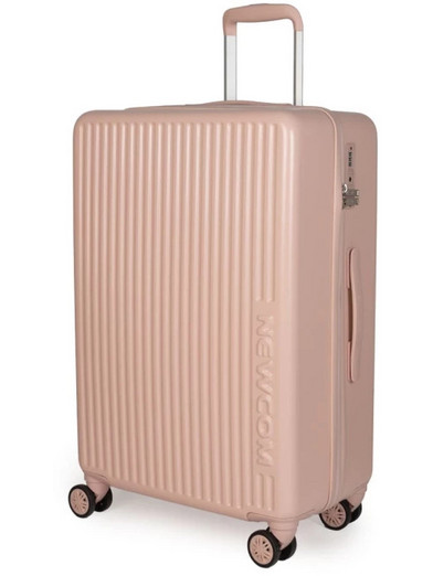 Newcom N1490/60 Βαλίτσα Μεσαία 69.5x47x27cm με 4 Ρόδες Ροζ